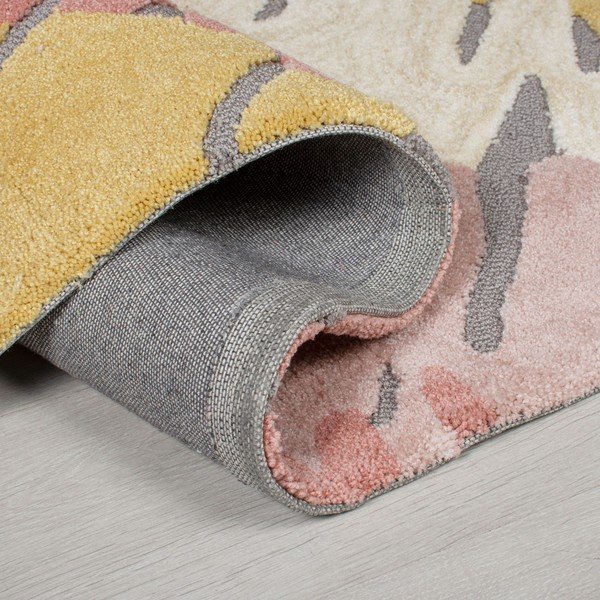 Ružovo-žltý koberec Flair Rugs Woodgrain, 120 x 170 cm-image-1