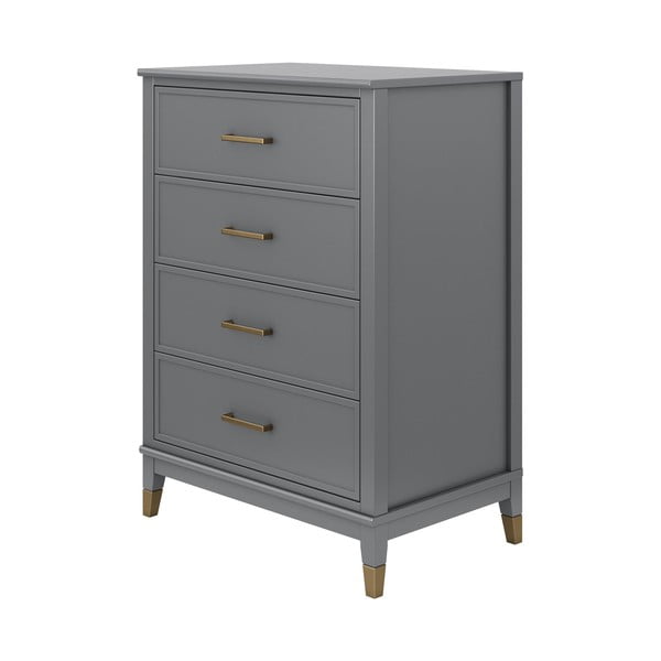 Sivá komoda CosmoLiving by Cosmopolitan Westerleigh, 75 x 106 cm-image-3