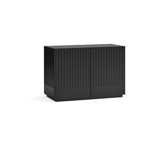 Čierna nízka komoda 100x70 cm Doric – Teulat-image-1