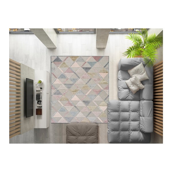 Sivý koberec Universal Margot Triangle, 60 x 110 cm-image-2