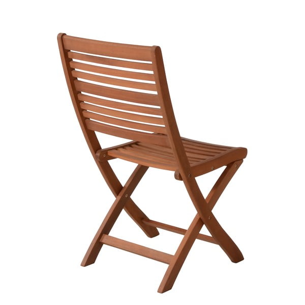 Drevené záhradné stoličky v prírodnej farbe v sade 2 ks Savannah – Garden Pleasure-image-2