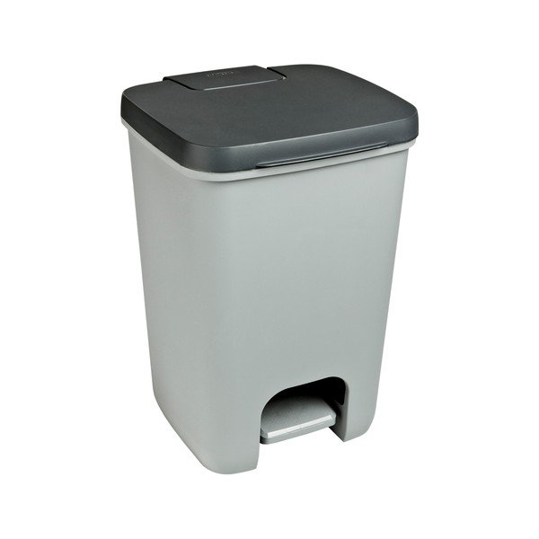 Sivý pedálový plastový odpadkový kôš 20 l Essentials – Curver