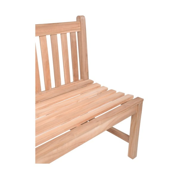 Drevená záhradná lavica v prírodnej farbe Solo – Garden Pleasure-image-3
