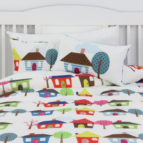 Obliečka na paplón a vankúš Happy Homes 140 × 200 cm-image-2