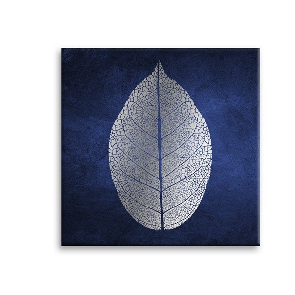 Obraz Styler Canvas Silver Uno White Leaf, 60 × 60 cm-image-2