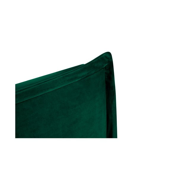 Tmavozelené čelo postele 160x120 cm Monica – Milo Casa-image-4