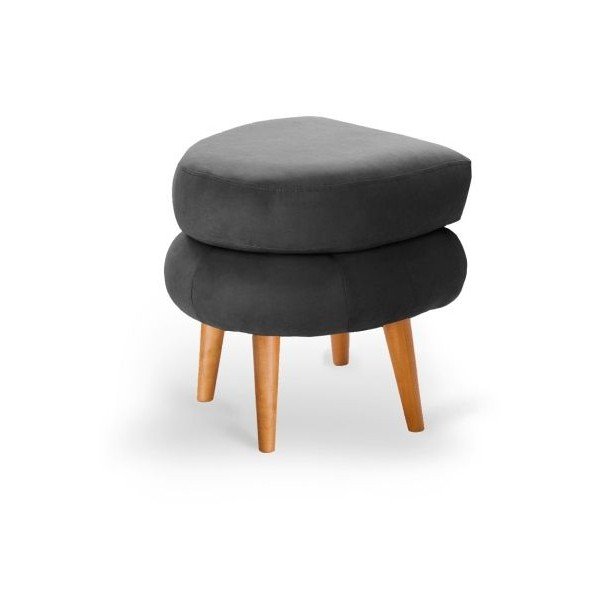 Antracitovosivá taburetka Scandi by Stella Cadente Maison Supernova