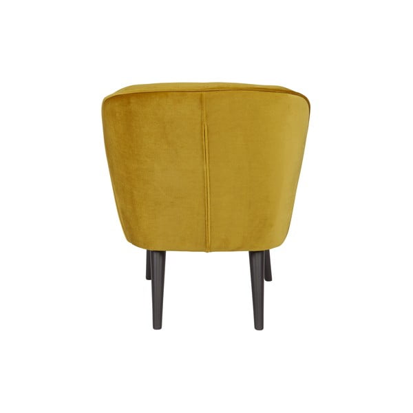 Horčicovožlté kreslo WOOOD Sara-image-4