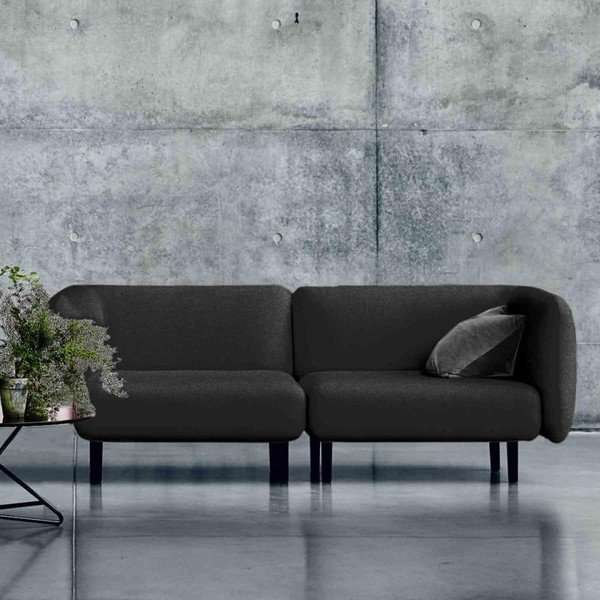 Antracitovosivá pohovka Softline Elle, 230 cm-image-1