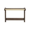 Tmavo hnedý nástenný vešiak z dubového dreva Inverness - Rowico