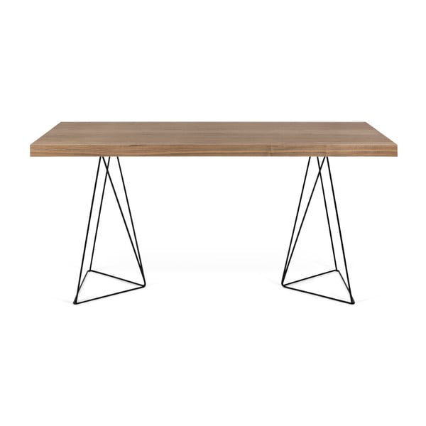 Pracovný stôl s kovovými nohami TemaHome Multi, 160 x 90 cm