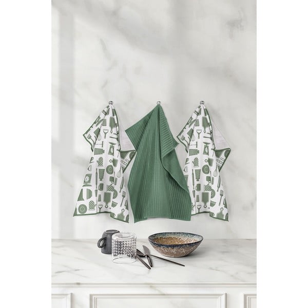 Utierky v súprave 3 ks z mikrovlákna 48x40 cm Essential - Tiseco Home Studio-image-1