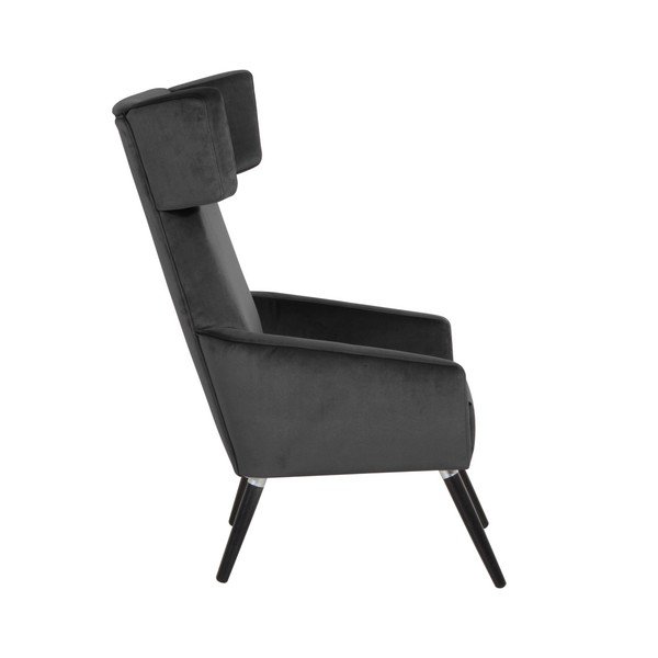 Čierne kreslo Max Winzer Elina Suede-image-3