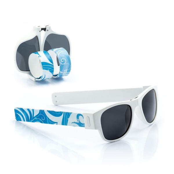 Modro-biele zrolovateľné slnečné okuliare InnovaGoods Sunfold ST3