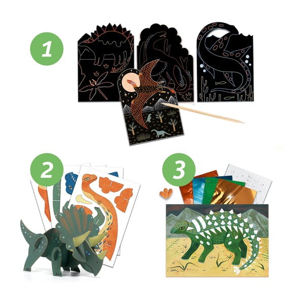 Kreatívna výtvarná súprava Djeco Dinosaury-image-3