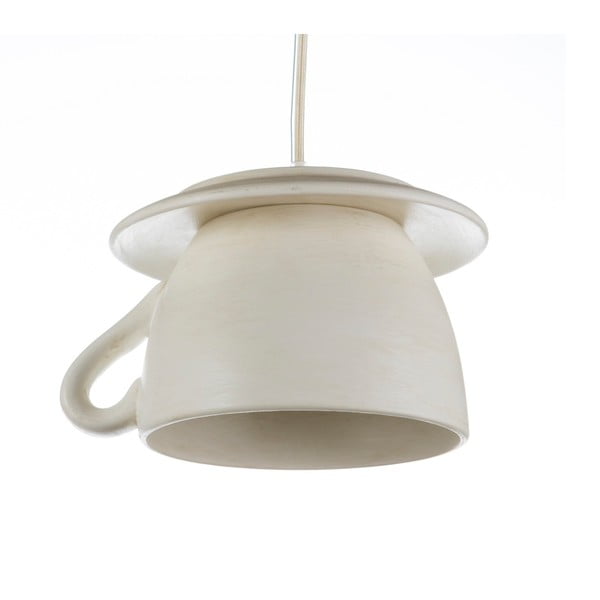 Biele keramické stropné svietidlo Creative Lightings Coffee
