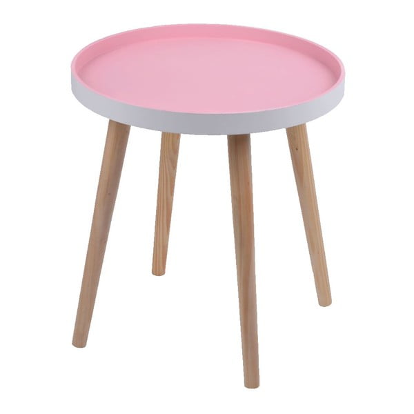Ružový stolík Ewax Simple Table, 38 cm