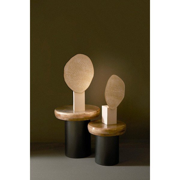 Béžová kovová stolová lampa s kovovým tienidlom (výška  57 cm) Neev – Bizzotto-image-1