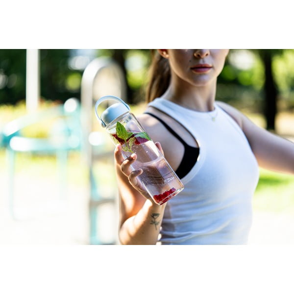 Sklenená fľaša v mentolovej farbe 540 ml Fuori – Vialli Design-image-3