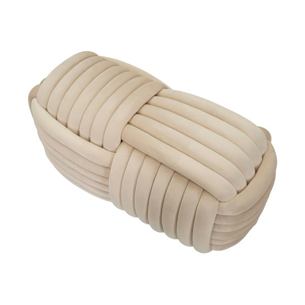 Krémová zamatová lavica Softy – Mauro Ferretti-image-3