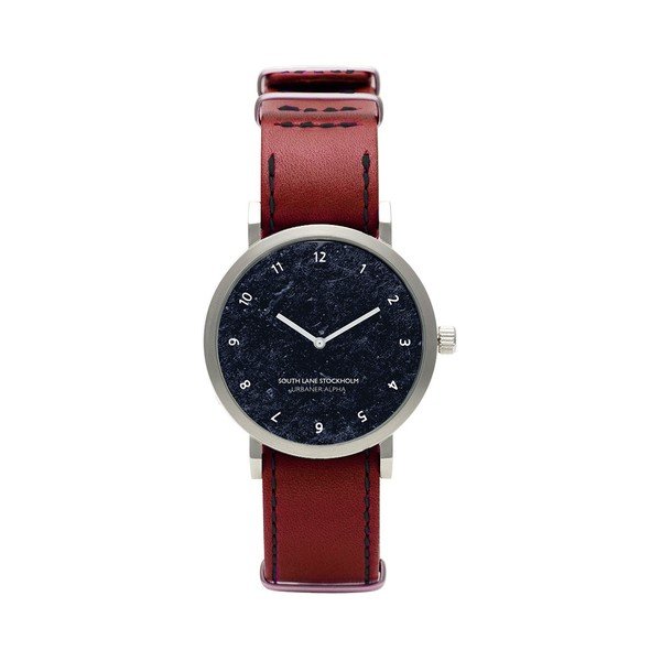 Unisex hodinky s červeným remienkom South Lane Stockholm Urbaner Alpha