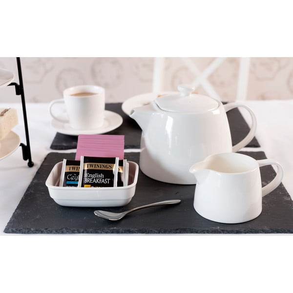 Biela porcelánová nádoba na mlieko Mikasa Ridget, 0,4 l-image-4