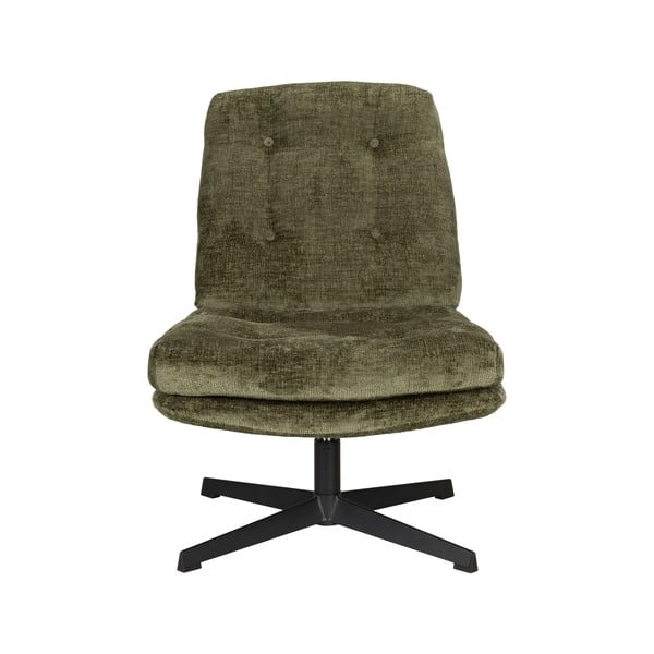 Zelené otočné kreslo Kai – White Label-image-1