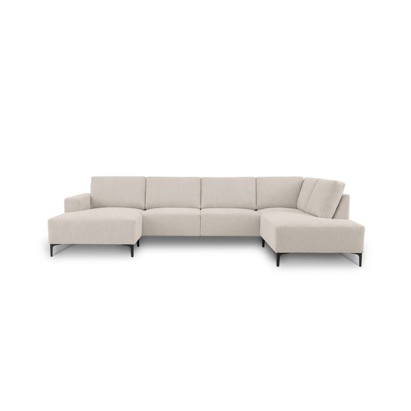 Béžová ženilková rohová pohovka (pravý roh/do tvaru "U") Fabian – Scandic