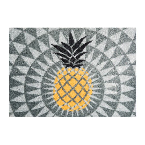 Sivá rohožka Mint Rugs StateMat Pineapple, 50 × 75 cm