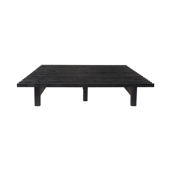 Dvojlôžková posteľ z borovicového dreva s matracom Karup Design Blues Double Latex Black/Natural, 160 × 200 cm-image-4