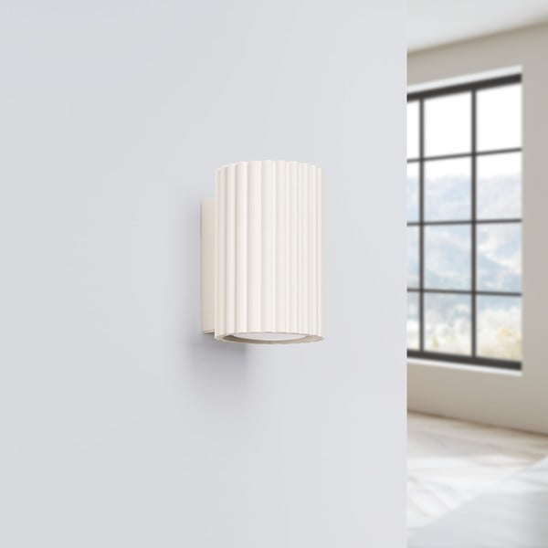 Krémovobiele nástenné svietidlo Gleam – Sollux-image-3