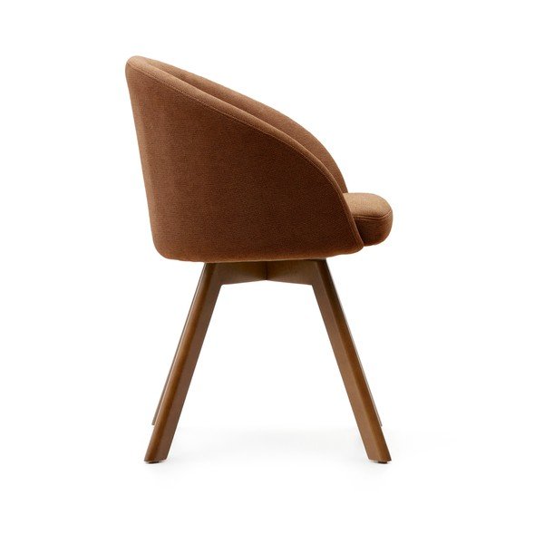 Hnedé čalúnené jedálenské kreslo Marvin – Kave Home-image-4