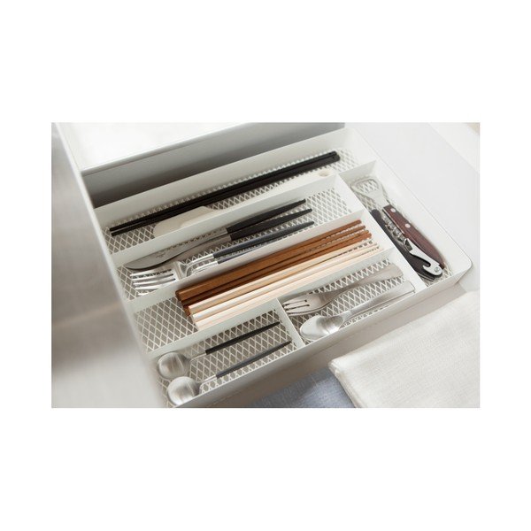 Biele priehradky do kuchynskej zásuvky Yamazaki Tower Cutlery-image-2