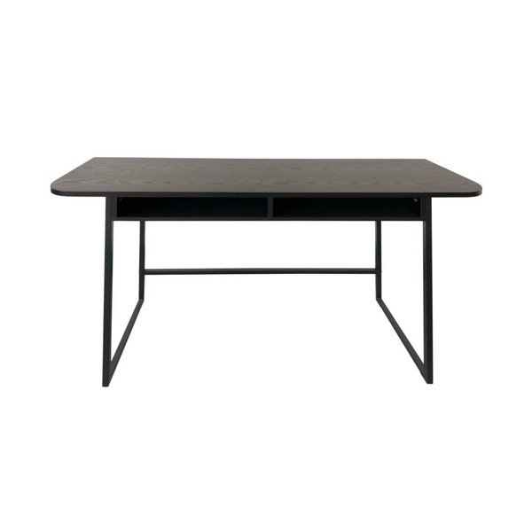 Čierny konzolový stolík v dekore jaseňa 40x140 cm Darlington – Actona