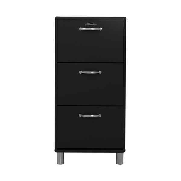 Čierna výklopná skrinka na topánky Malibu - Tenzo-image-1