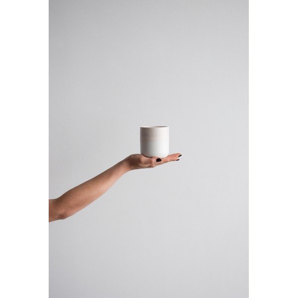 Ružovo-biela kameninový hrnček ÅOOMI Dust, 400 ml-image-2