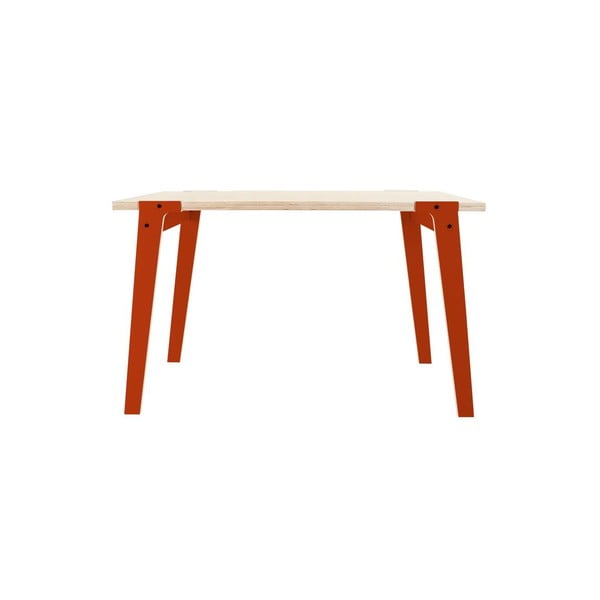 Oranžový jedálenský/pracovný stôl rform Switch, doska 122 x 63 cm