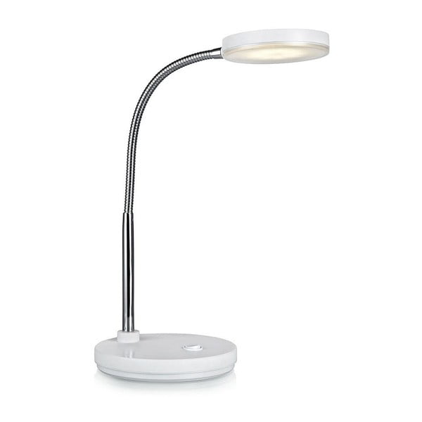 Biela stolová LED lampa Markslöjd Flex