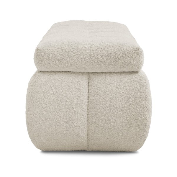 Béžová lavica z textílie buklé Mont Blanc – Bobochic Paris-image-3