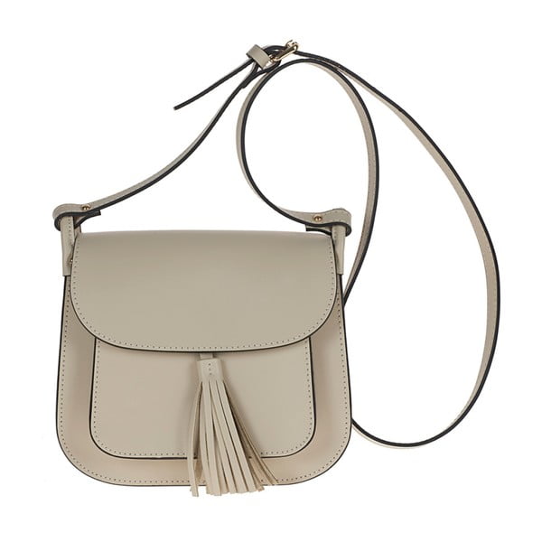 Béžová kožená kabelka Giulia Bags Bessie

