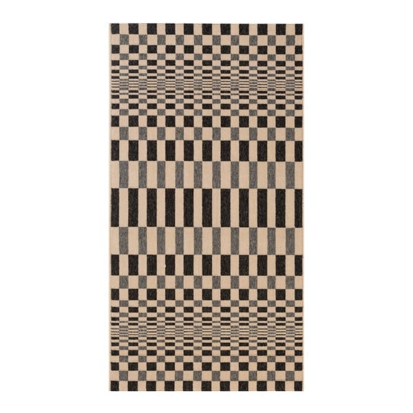 Sivý koberec vhodný do exteriéru Veranda Rhytm, 150 × 80 cm