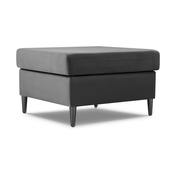 Svetlosivá zamatová podnožka Kyoto – Cosmopolitan Design-image-1