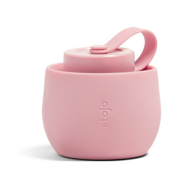 Ružová skladacia fľaša Stojo Bottle Carnation, 590 ml-image-1