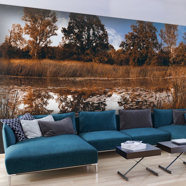 Veľkoformátová tapeta Artgeist Autumn Reeds, 300 x 210 cm