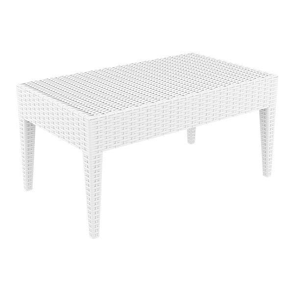 Biely záhradný konferenčný stôl Resol Arctic, 45 × 53 cm