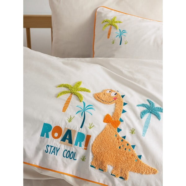 Béžové bavlnené detské obliečky do postieľky s plachtou/4-dielne 100x150 cm Kiddo – Mijolnir-image-2