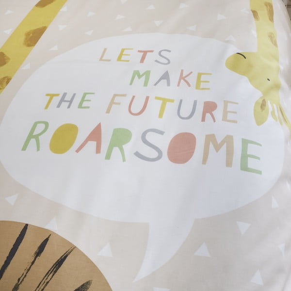 Svetlohnedé detské obliečky na jednolôžko 135x200 cm Roarsome Animals – Catherine Lansfield-image-3