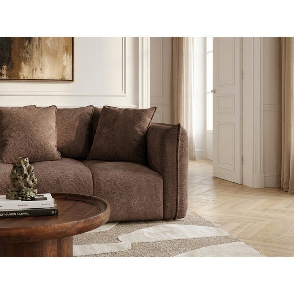 Hnedá ženilková pohovka Harlem – Bobochic Paris-image-3