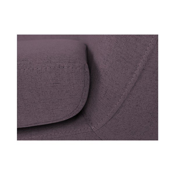 Fialová dvojmiestna pohovka s hnedými nohami Mazzini Sofas Piemont-image-4