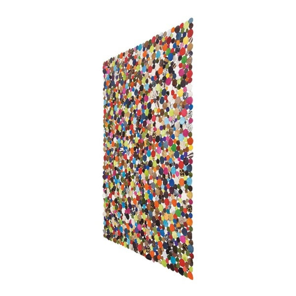 Farebný koberec z hovädzej kože a bavlny Kare Design Cosmo, 170 × 240 cm
